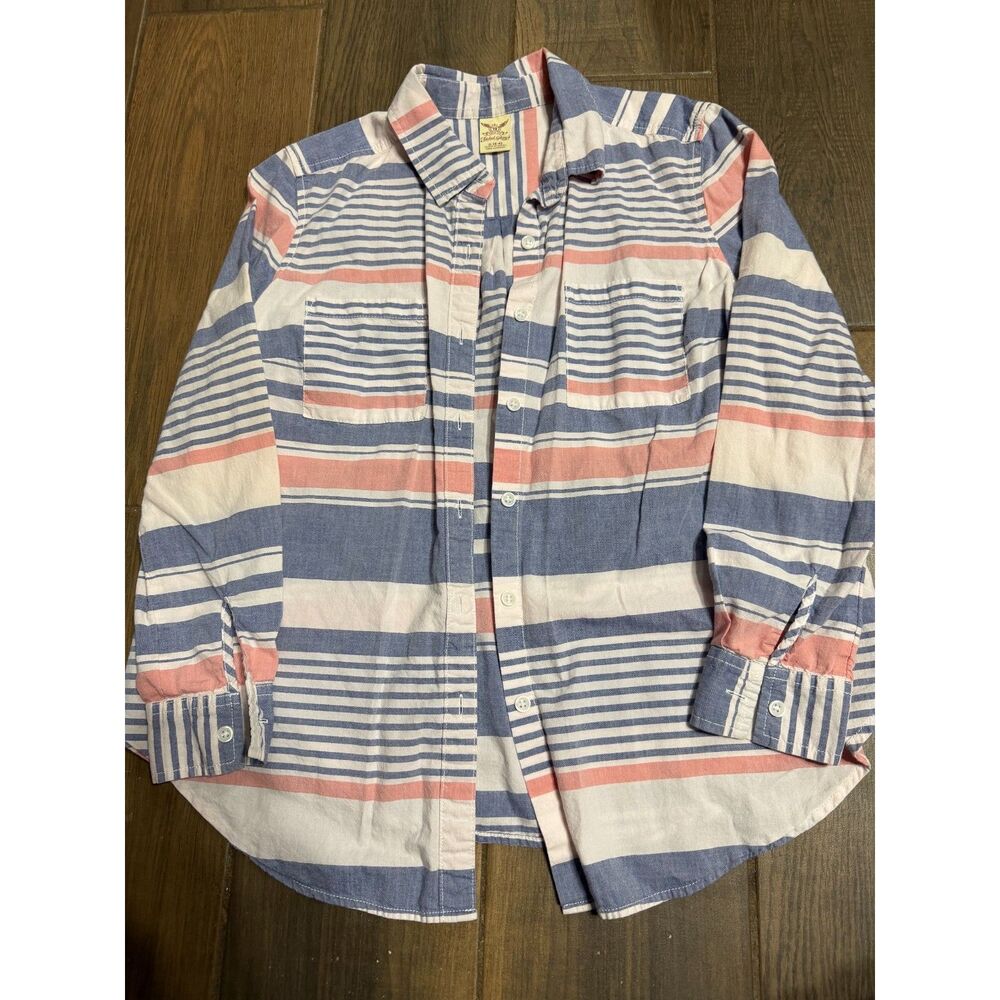 Faded Glory Striped Button Down